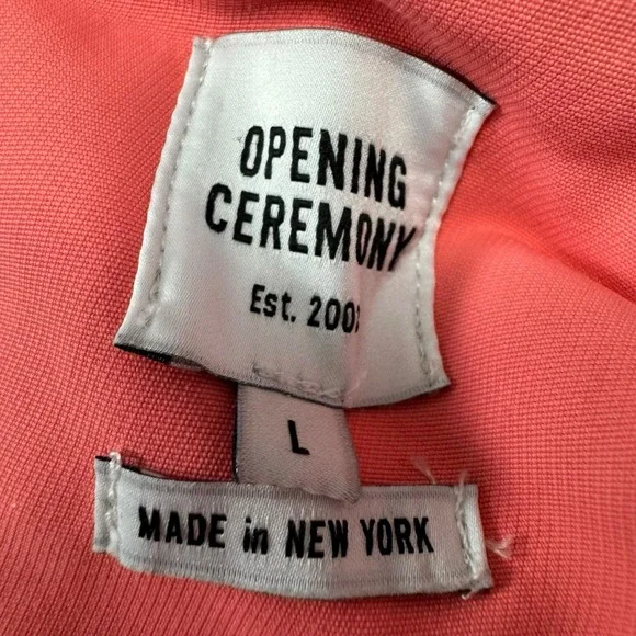 Opening Ceremony Peplum Rain Windbreaker Soft Shell Jacket Coat Sz L